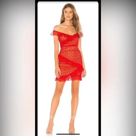 open lace back dress Amanda Uprichard X Revolve Strapless Puzzle Mini Dress in Red – BlackSkinny
